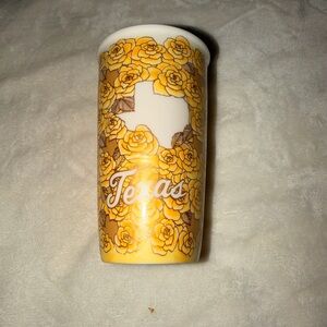 Starbucks Texas Yellow and Brown Rose Tumbler